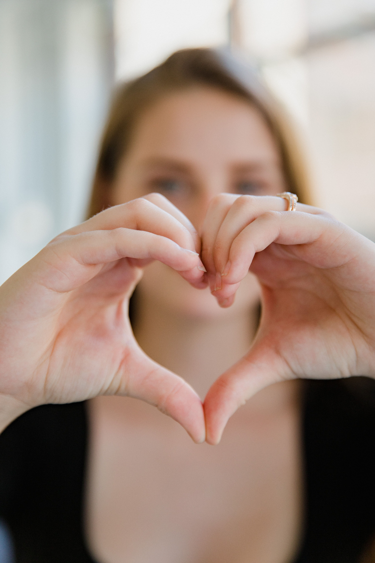 Hands forming a heart